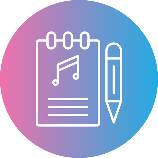 songwriter Generic gradient fill icon