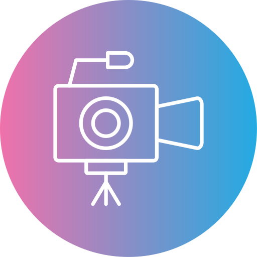 kamera wideo Generic gradient fill ikona