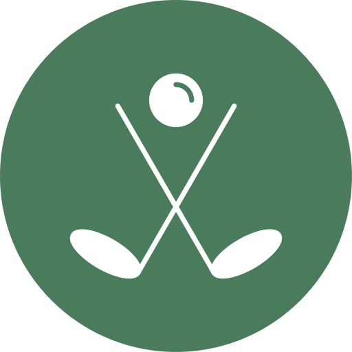 palo de golf Generic color fill icono