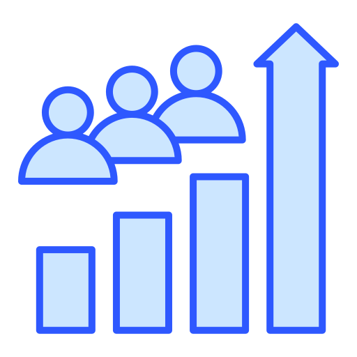 Collaborative growth Generic color lineal-color icon