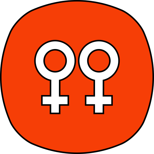 Lesbian Generic color lineal-color icon