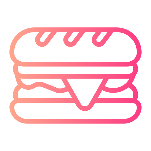 샌드위치 Generic gradient outline icon