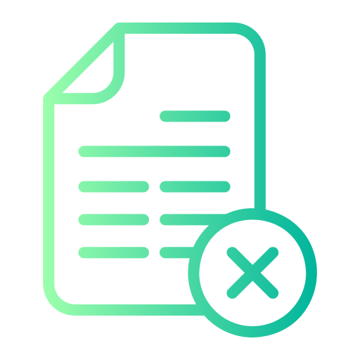 Document Generic gradient outline icon