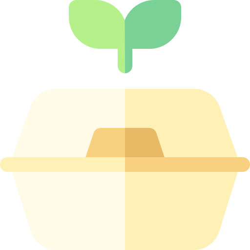 Пищевых контейнеров Basic Rounded Flat иконка