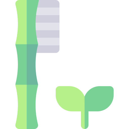 Bamboo toothbrush Basic Rounded Flat icon