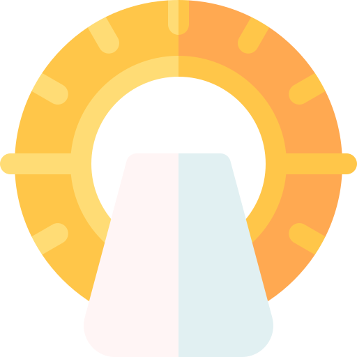 Tanning lamp Basic Rounded Flat icon