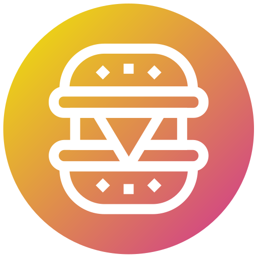 Чизбургер Generic gradient fill иконка
