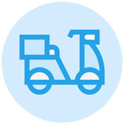 bici di consegna Generic color lineal-color icona