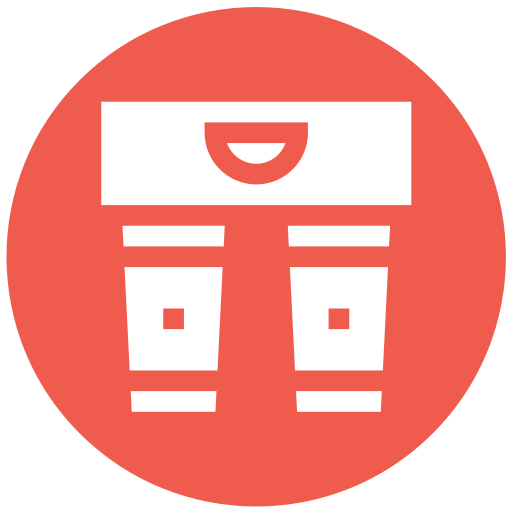 Cup carrier Generic color fill icon
