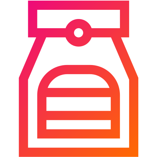 bolsa de entrega Generic gradient outline icono