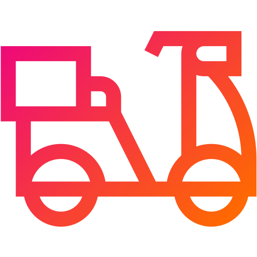Доставка велосипеда Generic gradient outline иконка
