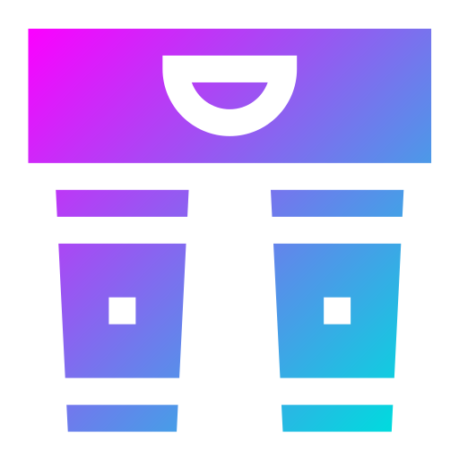 Cup carrier Generic gradient fill icon