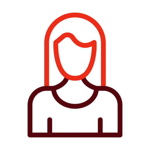 Woman hair Generic color outline icon