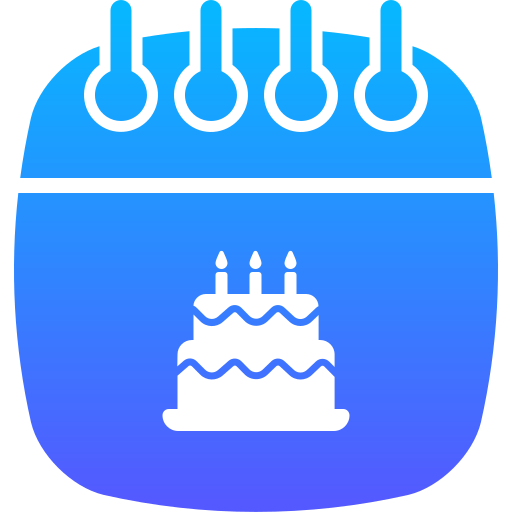 tort urodzinowy Generic gradient fill ikona