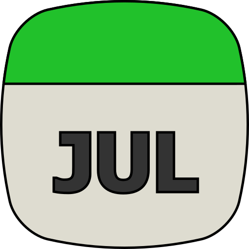 7月 Generic color lineal-color icon