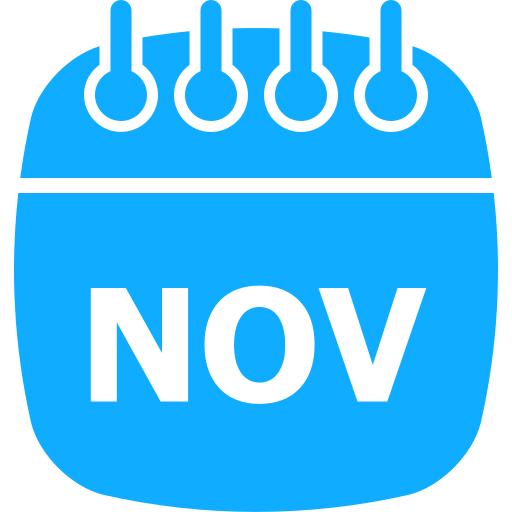november Generic color fill icon