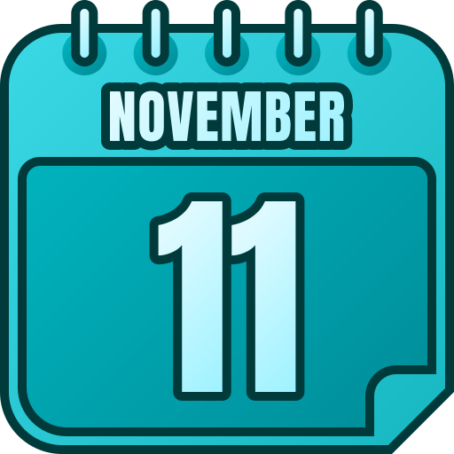 November Generic gradient lineal-color icon