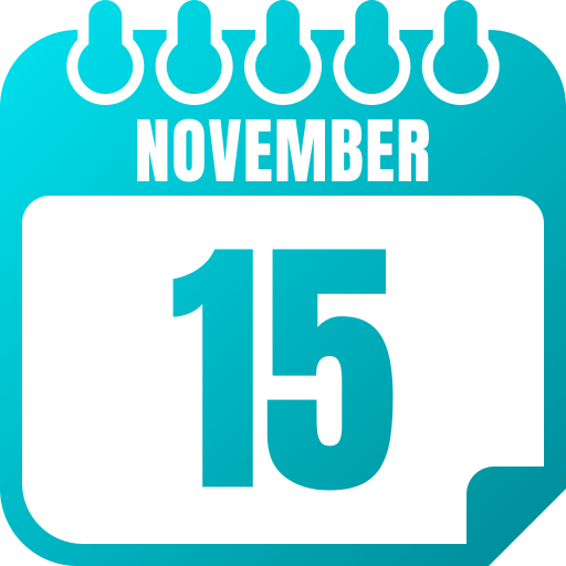 November 15 Generic gradient fill icon