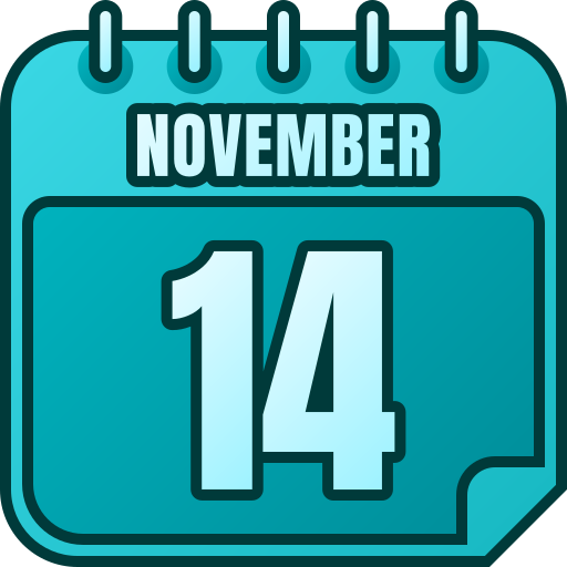 14 november Generic gradient lineal-color icoon