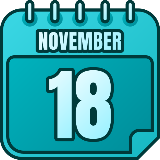 November Generic gradient lineal-color icon