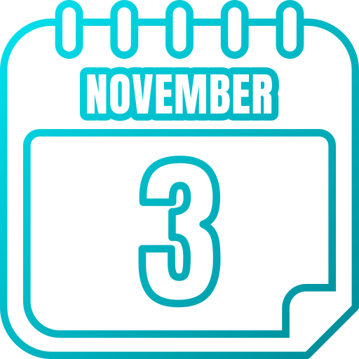 november Generic gradient outline icon