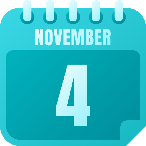 November 4 Generic gradient fill icon