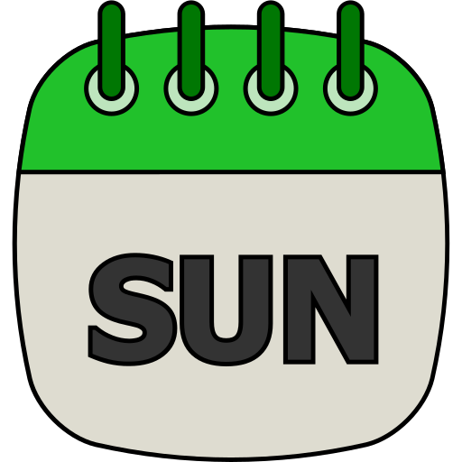 Sunday Generic color lineal-color icon