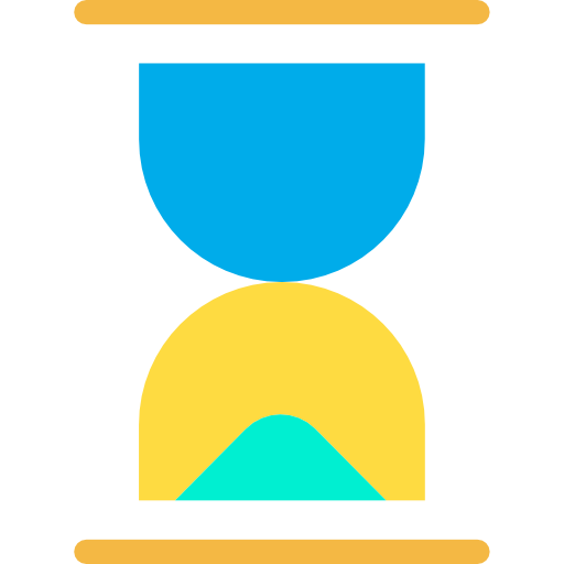 reloj de arena Kiranshastry Flat icono