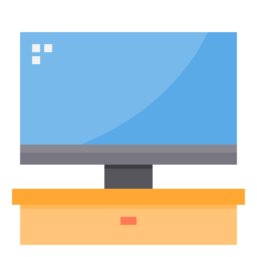 텔레비전 itim2101 Flat icon