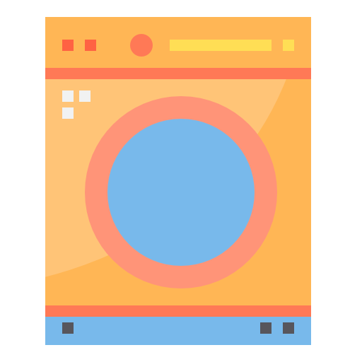 waschmaschine itim2101 Flat icon