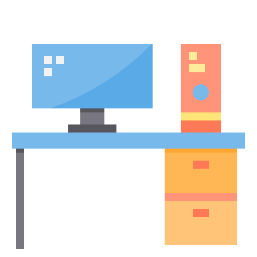 Desk itim2101 Flat icon