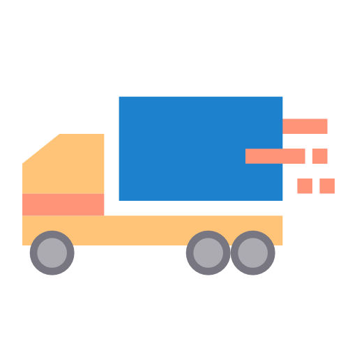 ciężarówka dostawcza itim2101 Flat ikona