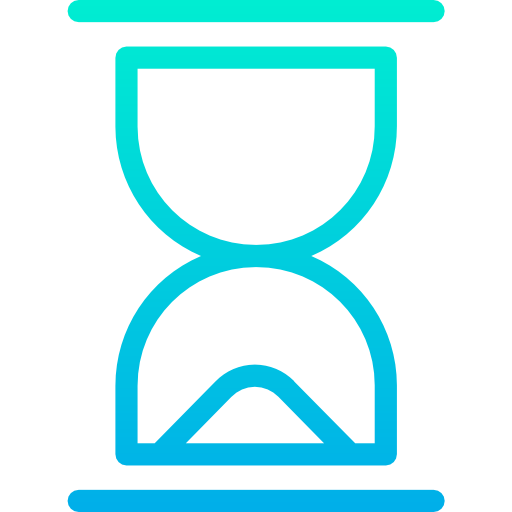 모래 시계 Kiranshastry Gradient icon