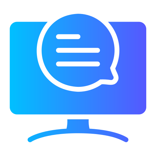 Online chat Generic gradient fill icon