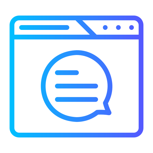 live-chat Generic gradient outline icon