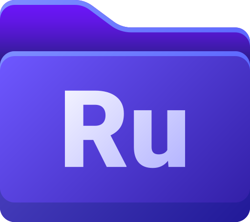 Premiere rush Generic gradient fill icon