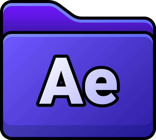 After effects Generic gradient lineal-color icon