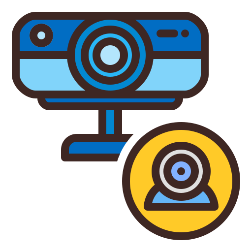 웹 카메라 Generic color lineal-color icon