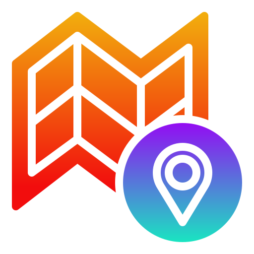 地図 Generic gradient fill icon