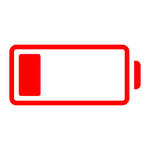 Low battery Generic color fill icon