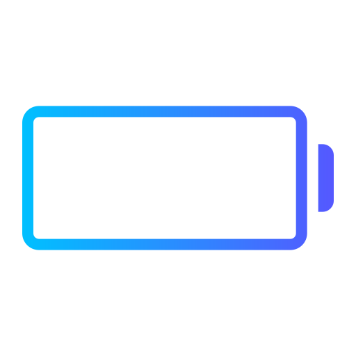 lege batterij Generic gradient fill icoon