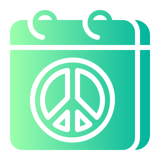 International day of peace Generic gradient fill icon