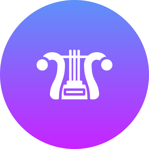 Lyre Generic gradient fill icon