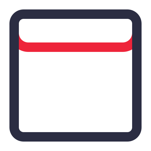 pasek zakładek Generic color outline ikona