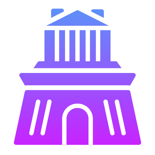 Halicarnassus mausoleum Generic gradient fill icon