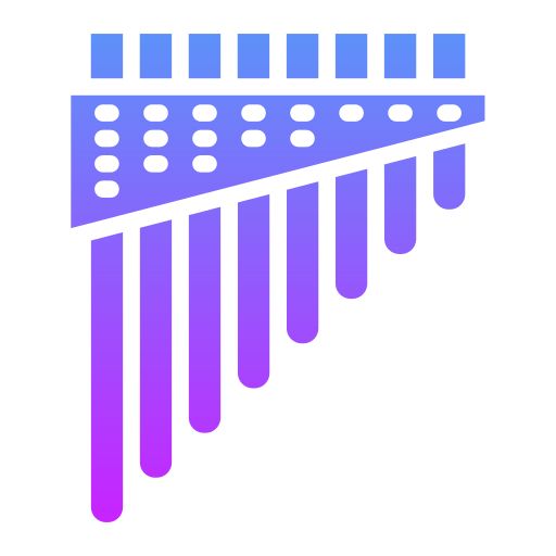 Pan flute Generic gradient fill icon