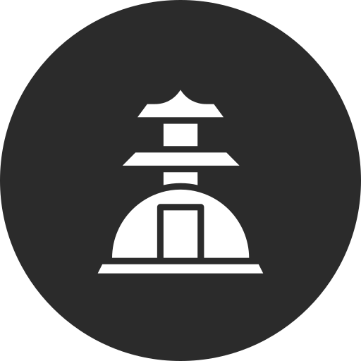 stupa Generic black fill icona