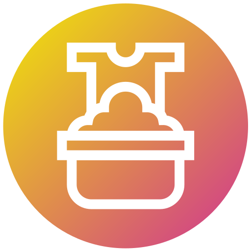 Washing clothes Generic gradient fill icon