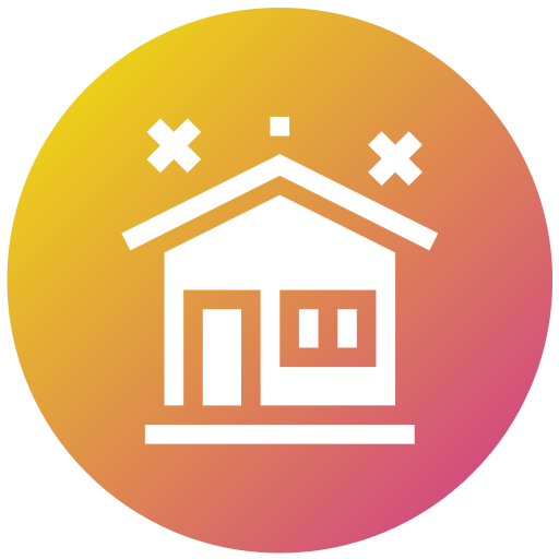 Clean house Generic gradient fill icon