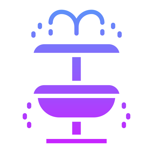噴水 Generic gradient fill icon